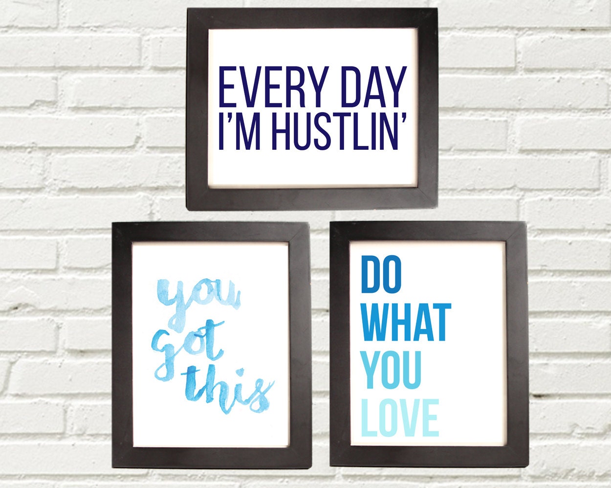 Work Inspirational Quotes BUNDLE Office Decor Save 2