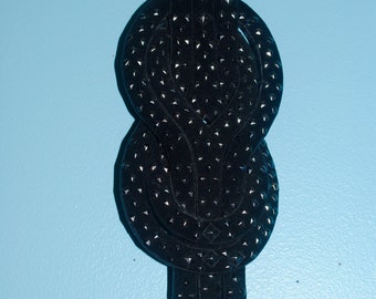studded black belt.