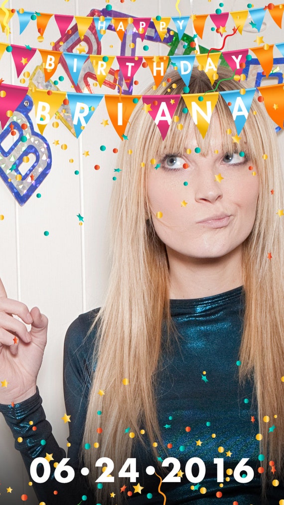 Items similar to Birthday Party Snapchat Filter / Geofilter on Etsy