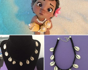 Baby Moana Necklace - Baby moana costume - Kids Size Cowry Shell Necklace