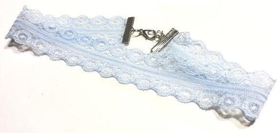 Choker | Lace | Powder blue | Light blue | Dainty | Gifts | Gift | LACI