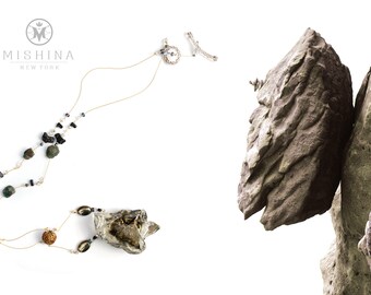 Talking Stone - One of a kind elegant hand made necklace