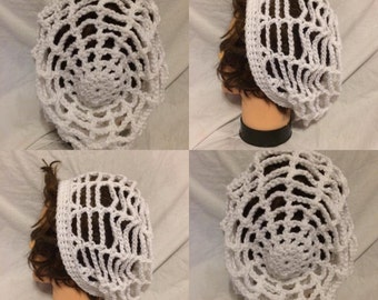 Crochet Spider Web Slouchie Beanie