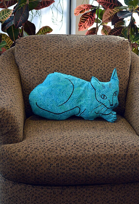 decorative cat throw pillows