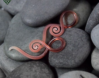 12G - 2G | Pomegranate Seaglass | Mini Squids Made to Order | Gauged Glass Body Jewelry for Stretched Piercings by Glassheart
