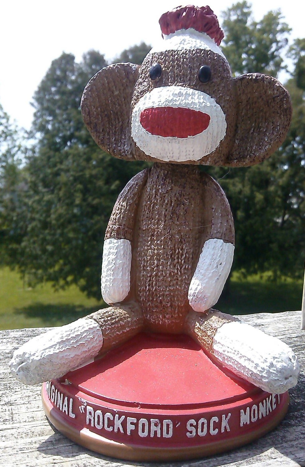 sock monkey figurine