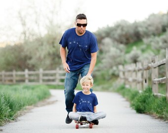 Father Son Matching Shirts, Dad and Son Shirts, Tshirt Gift Set, Gift for Dad and Baby, Father Daughter, Big Dipper Little Dipper Shirt Set