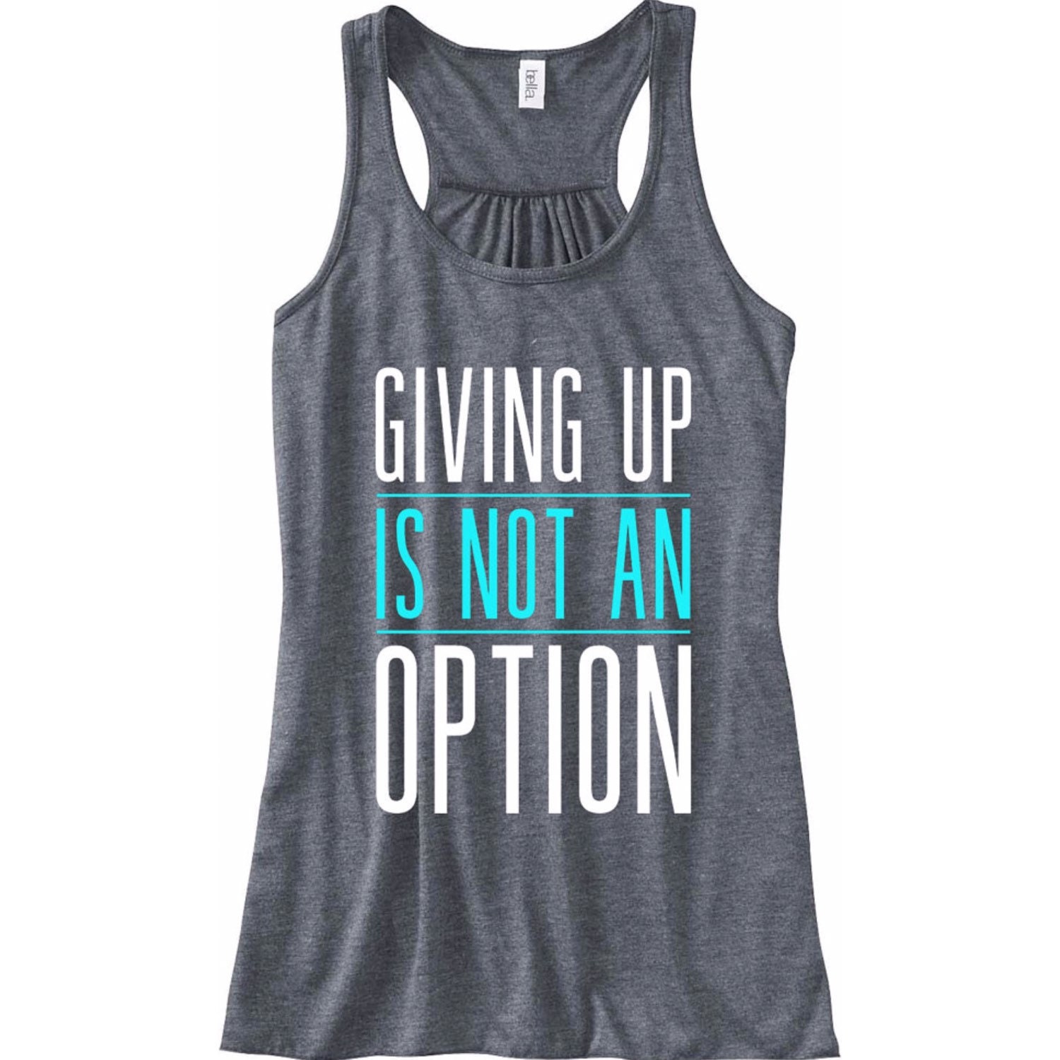Workout Tank Giving Up Is Not An Option Train by sunsetsigndesigns