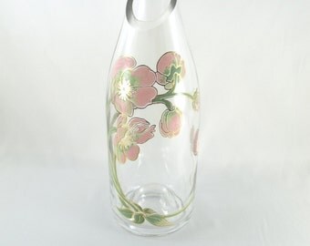 Recycled Glass Bottle Vase Floral Design