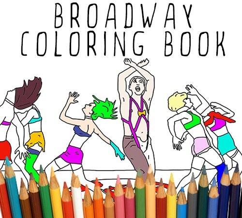 The Broadway Coloring Book Adult coloring book digital