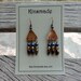 Brown & Blue Chandelier Earrings