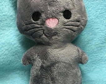 grey toy cat