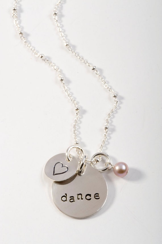 Custom Dance Necklace Young Girl Jewelry by SarahCornwellJewelry