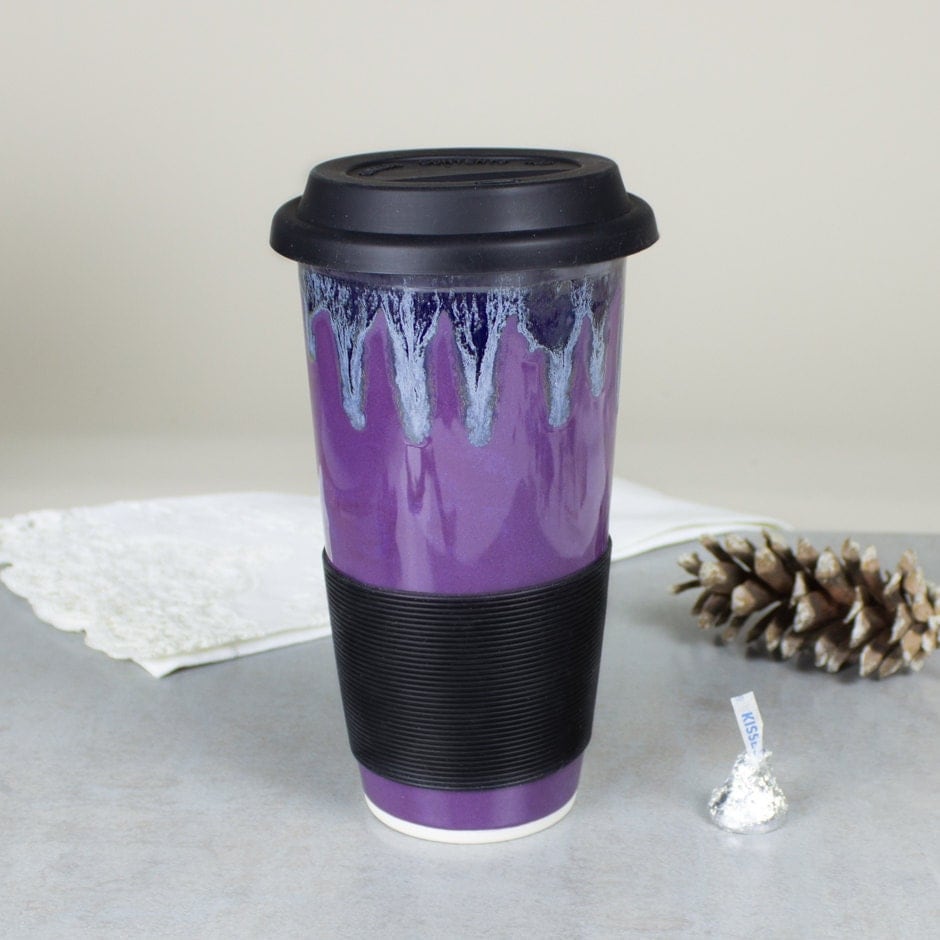 purple travel mug on sale