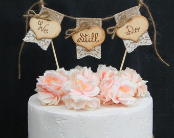 Burlap Cake Topper Burlap Cake Topper