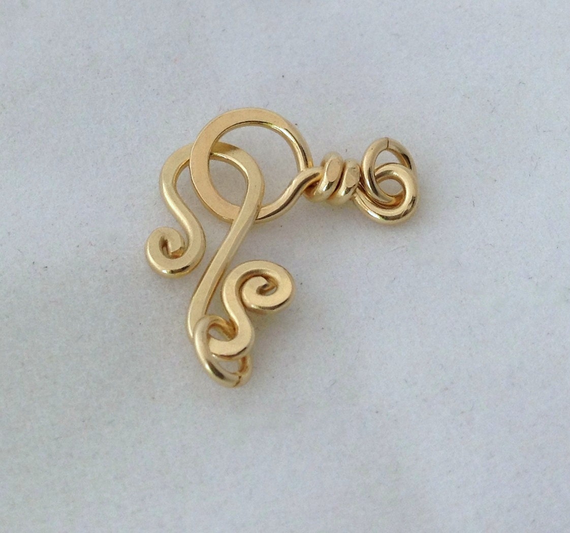 Gold Filled Clasps 18g Sturdy Gold Hook Clasp 14k Gold