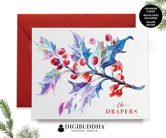 Christmas cards Boxed set Santa Claus Holiday cards Unique