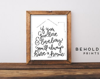 Home Decor, Quote Prints, Dorm Wall Art, Gifts for her, for her, Dorm Decor, Home Quotes, Home Sweet Home, Moving Away Gift, Family Quotes