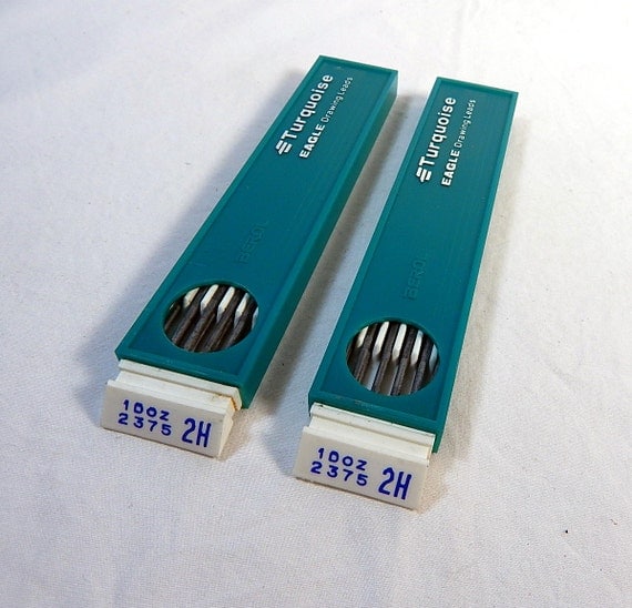Eagle Turquoise Drawing Leads 2H 2375 22 Leads Vintage