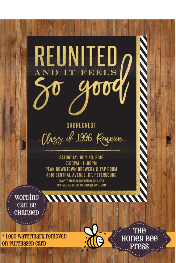 Reunion Invitations Templates 1