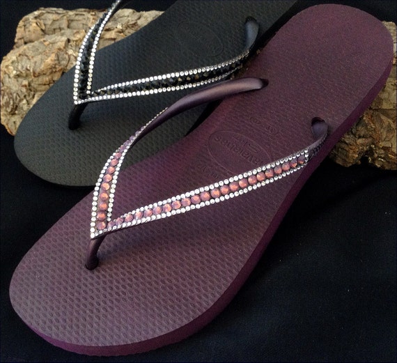 havaianas slim maroon