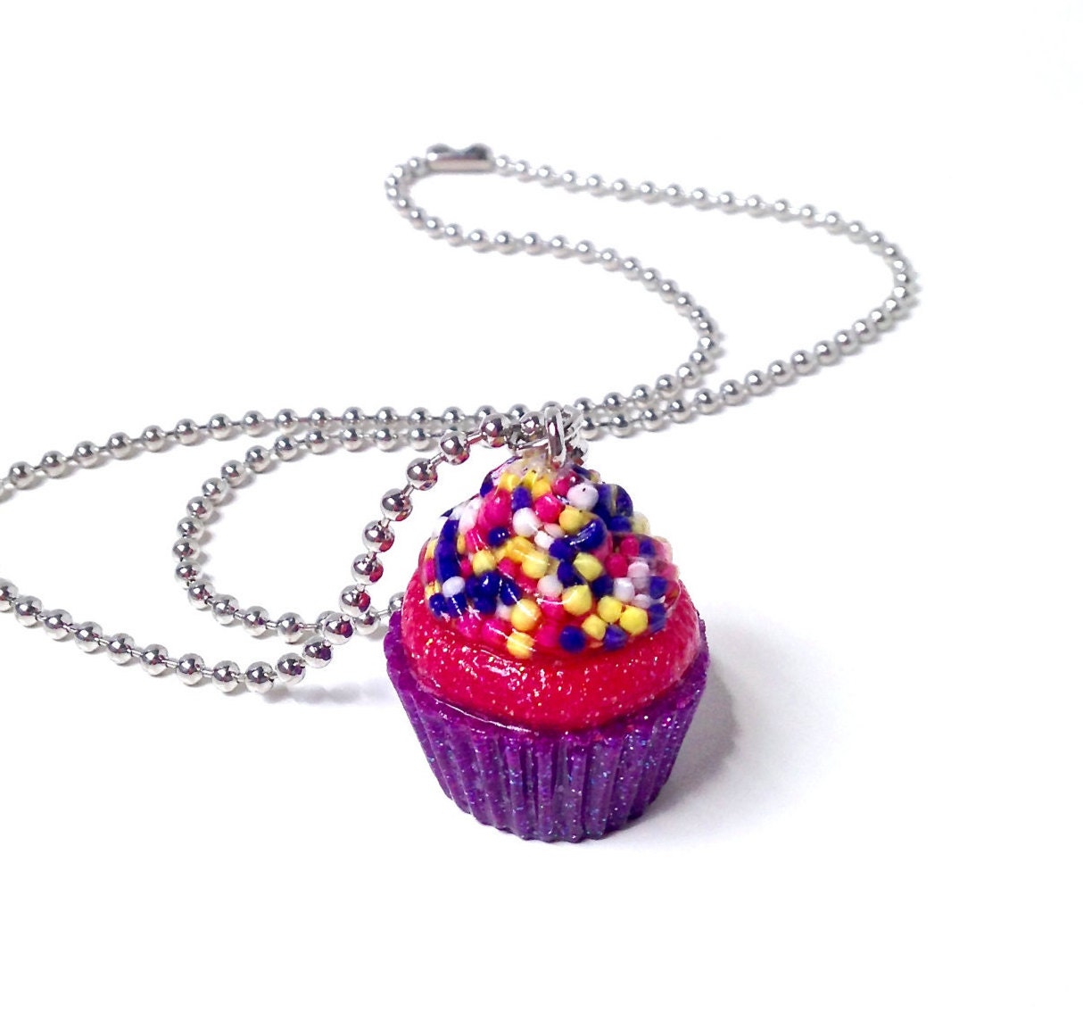 Cupcake pendant cupcake jewelry candy jewelry cupcake