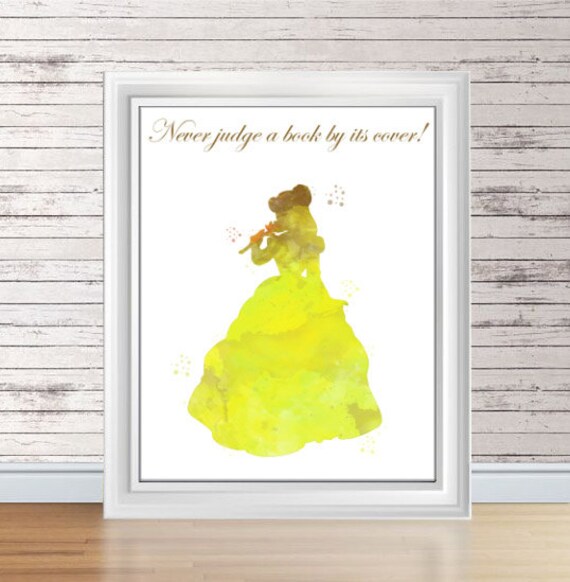 Items similar to Beauty and the Beast Belle DISNEY, Belle Art Print ...