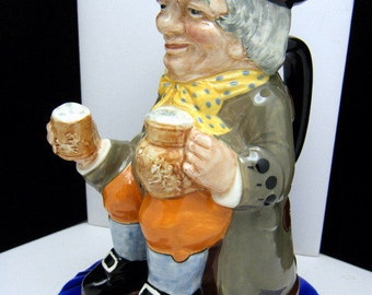 Royal Doulton Character Toby Jug Happy John 8 1/2 Inch Tall Size
