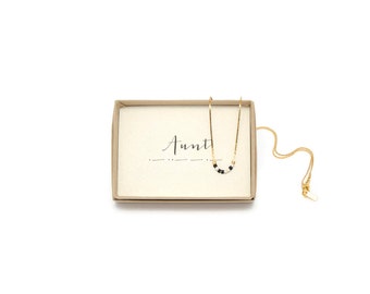 Aunt Morse Code Necklace, Aunt Necklace, Morse Code Jewelry, Aunt Gift, Aunt To Be, Aunt Birthday, Gift For Aunt, Gold Dainty, Aunt Necklace