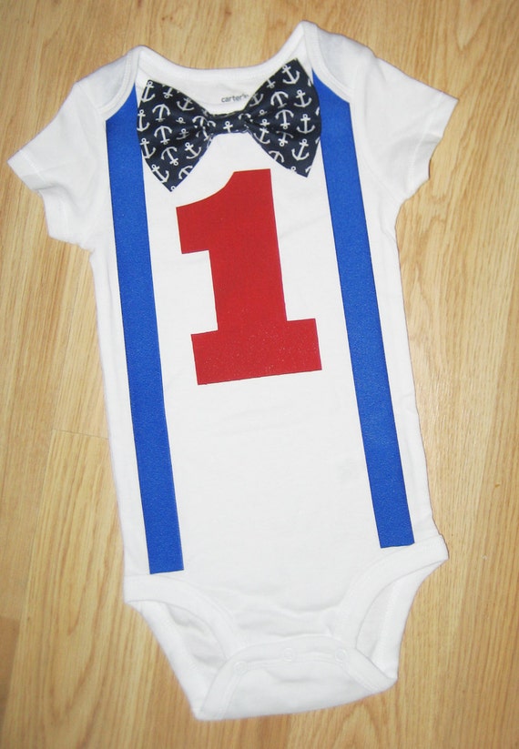 Anchor outfit Anchor bodysuit Baby boy 1st by kottoncactus on Etsy