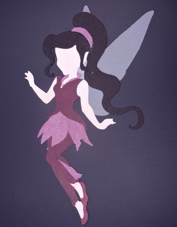 Full length Disney Fairy silhouettes: Vidia by ThePaperDaffodil