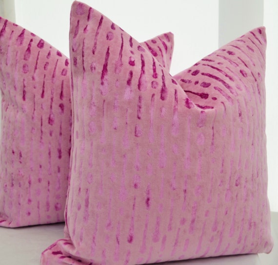 Pink Velvet Pillow CoverVelvet Pillow CoverPatterned Velvet