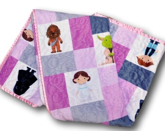 Star Wars Quilt * Star Wars Baby Quilt * Star Wars Baby Blanket * Star Wars Blanket * Star Wars Crib Bedding * Star Wars Baby Bedding * Quil