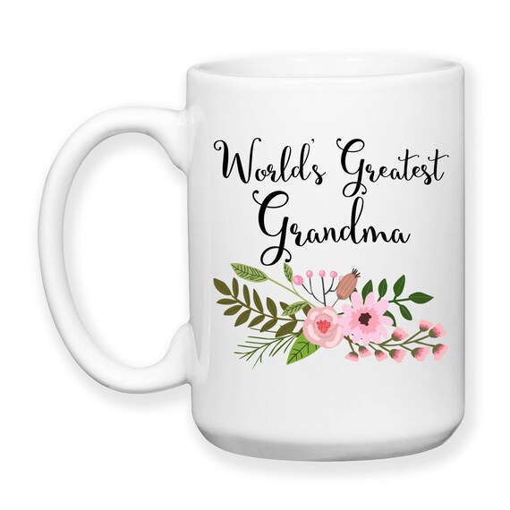 Coffee Mug World's Greatest Grandma by GroovyGiftables on Etsy