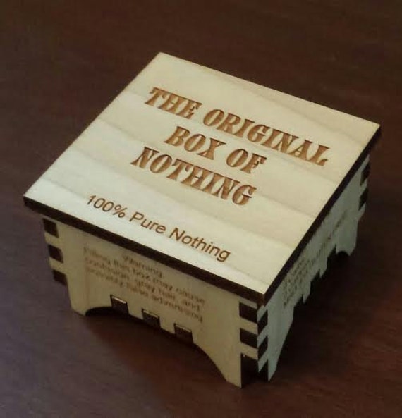 GREAT GAG GIFT The Original Box of Nothing Great by ACengraving