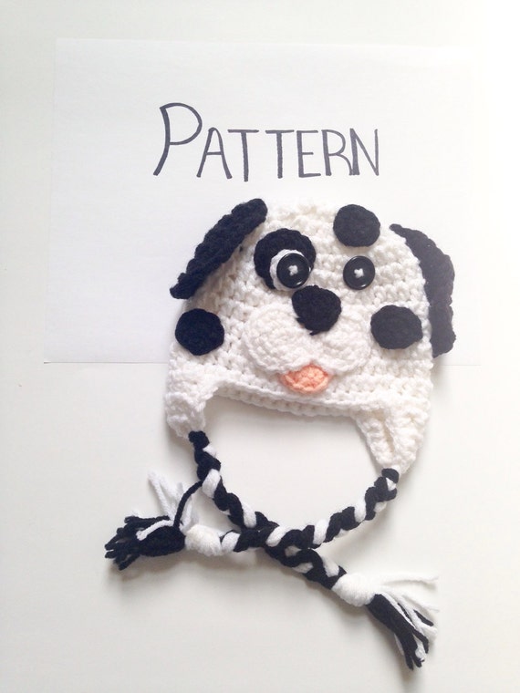 PATTERN Crochet Dalmatian hat All Sizes Newborn by ...