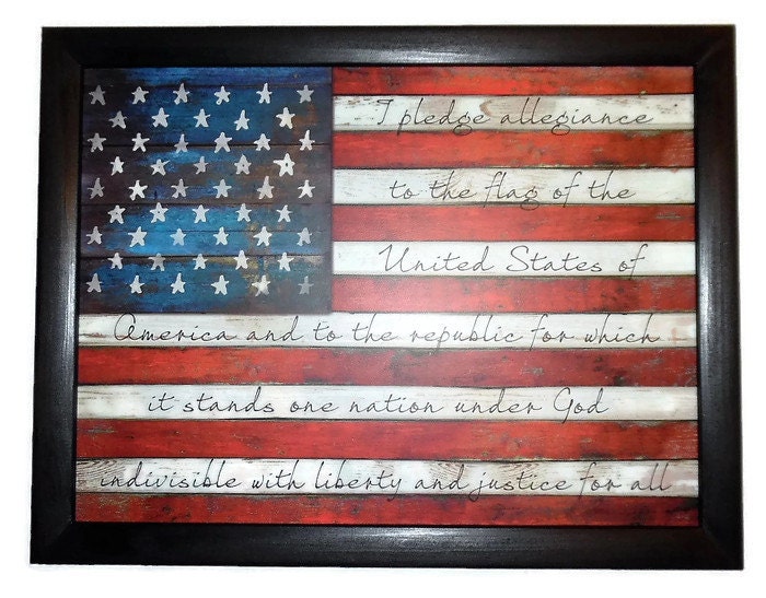 American Flag Wall Hanging american flag the pledge of allegiance patriotic home American Flag Wall Hanging american flag the pledge of allegiance patriotic home