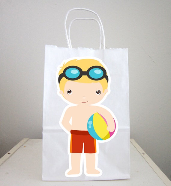 Pool Party Goody Bags Pool Party Favor Bags Pool Party