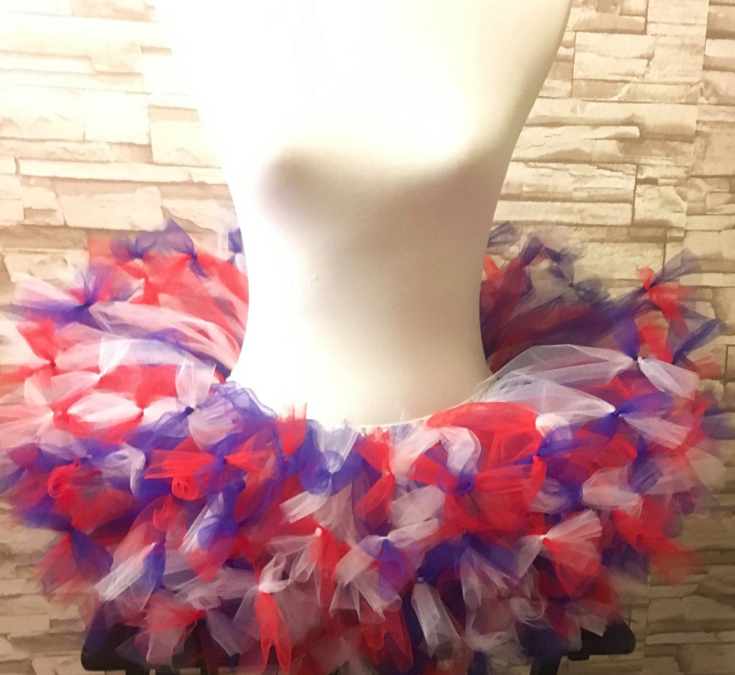 red and white striped tutu