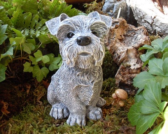 mini schnauzer statues