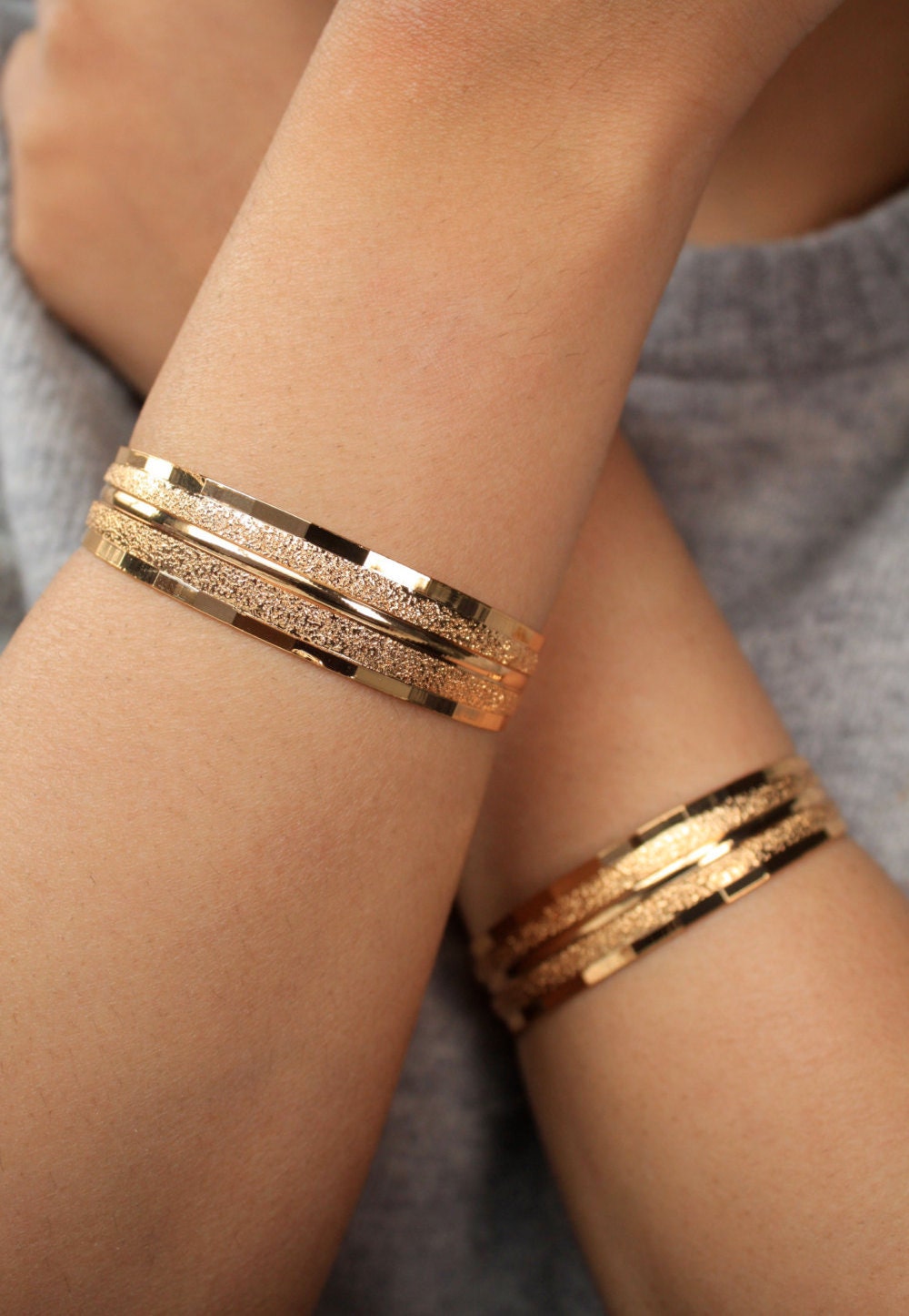 18k Gold Plated Bracelets Gold Bracelet Gold Cuff By Susvintage