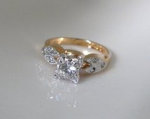 Cheap engagement rings fake diamond