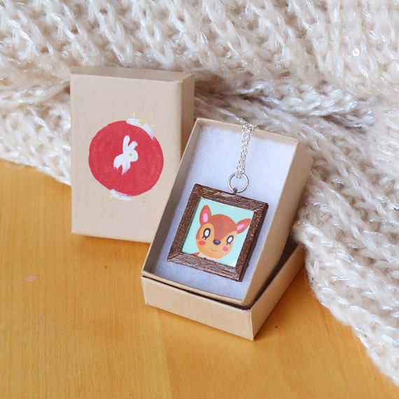 Animal Crossing Picture Frame Necklace Choose any by LoreleiWave
