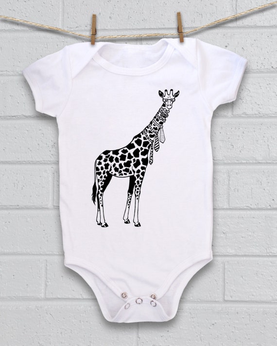 Giraffe Baby Shower Giraffe baby gift Cute Baby Bodysuit