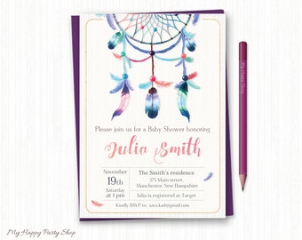 Printable party paper goods: invitations games by MyHappyPartyShop