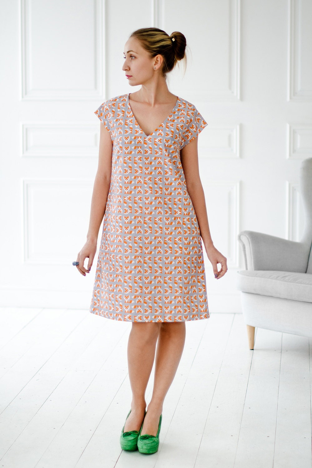 cotton-summer-dress-simple-summer-dress-nice-pattern-dress-fox