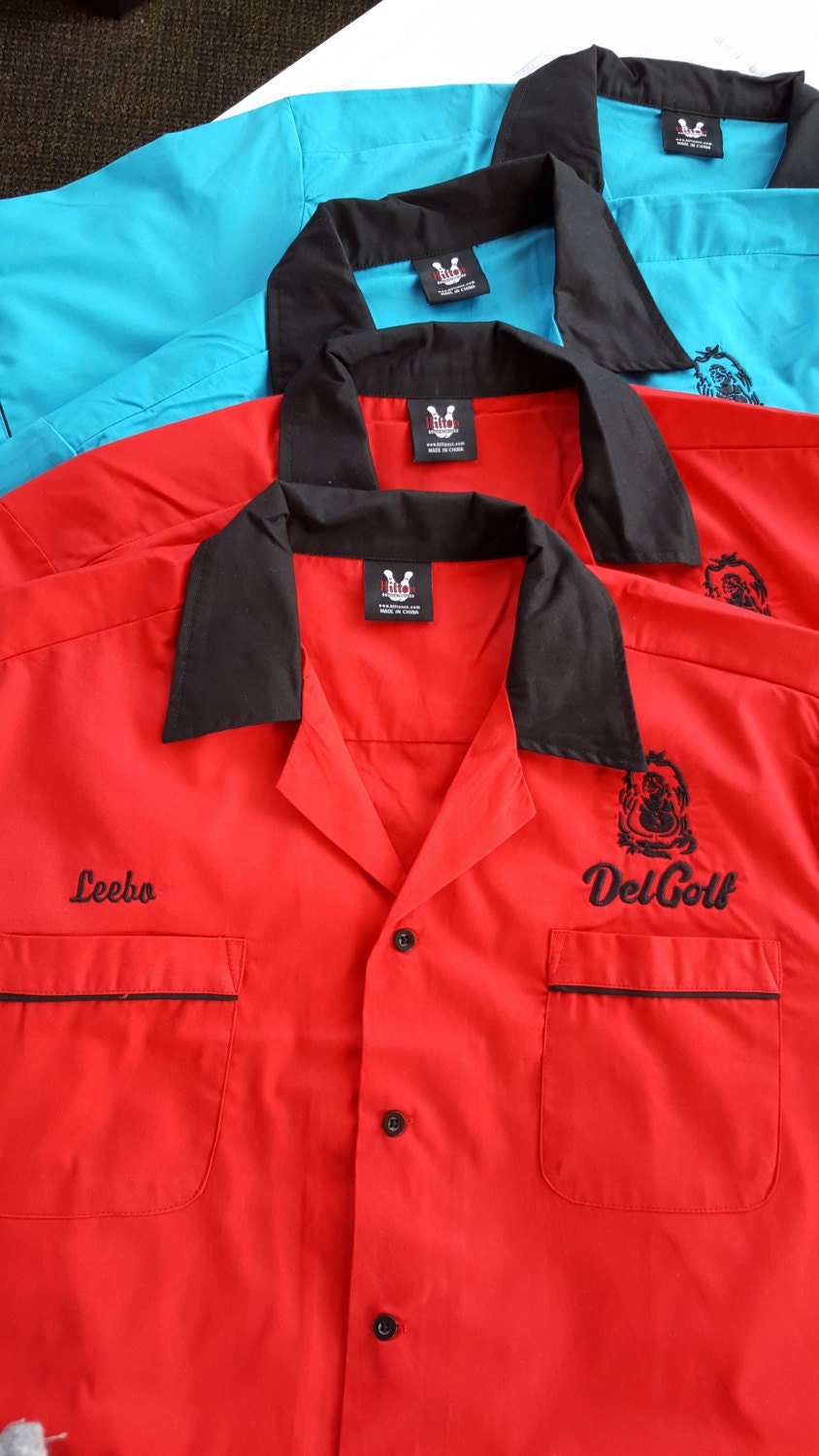 Bowling Shirt custom embroidered personalized