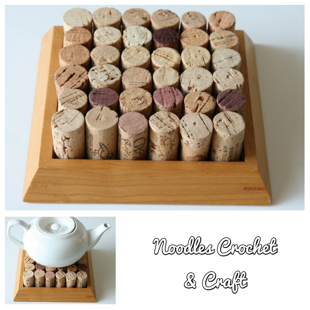 Trivet heat mat heat proof mat wine corks wine cork