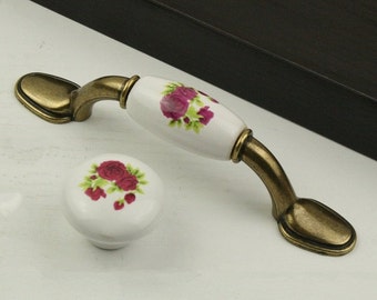 90 105 mm Antik Messing Griffe Türgriffe Türgriff Möbel Griff