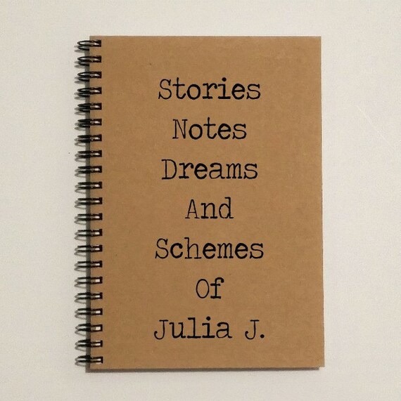 Personalized Journal Stories Notes Dreams By Treasuresdelightsetc